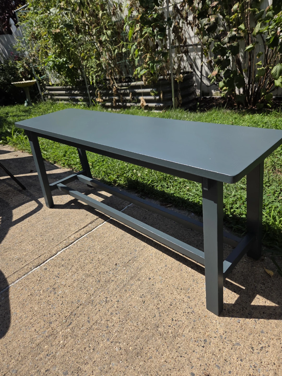 Gray Entryway Bench
