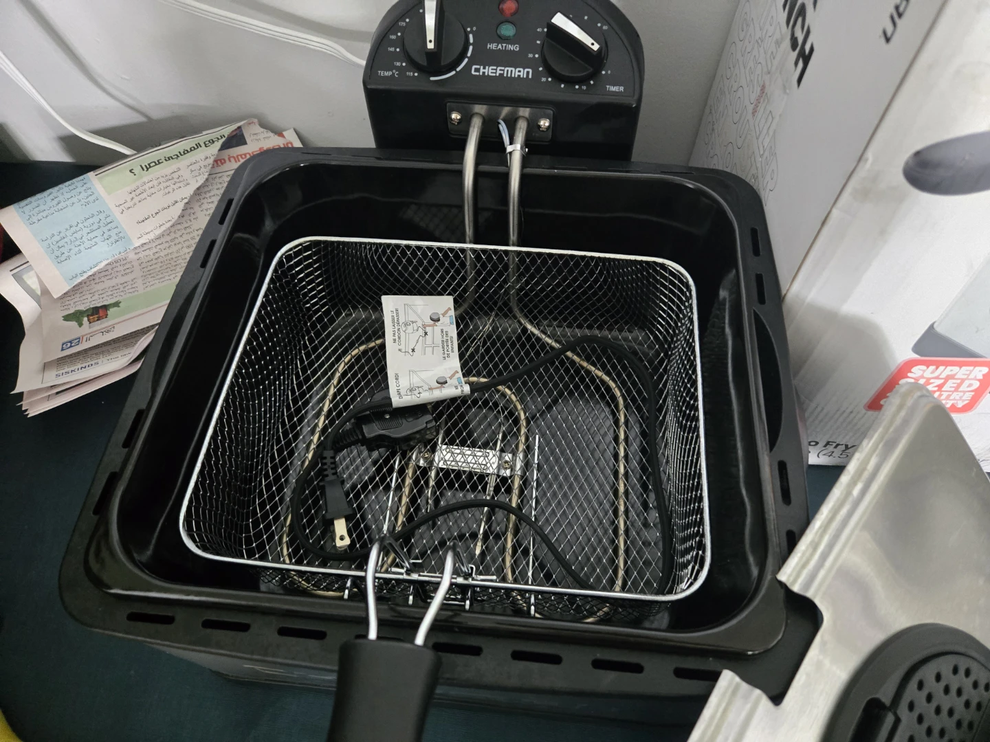 Chefman 4.5L Turbo-Fry Stainless Steel Deep Fryer - photo 3