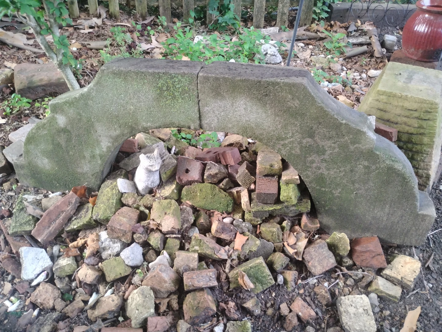 Concrete architectural salvage pieces