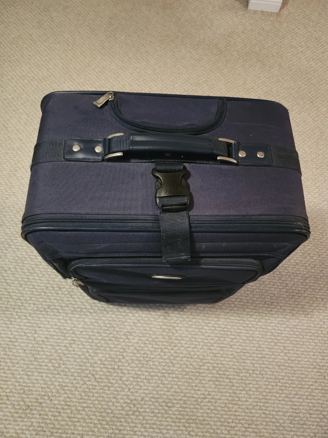Pierre Cardin Navy Blue Rolling Suitcase - photo 3