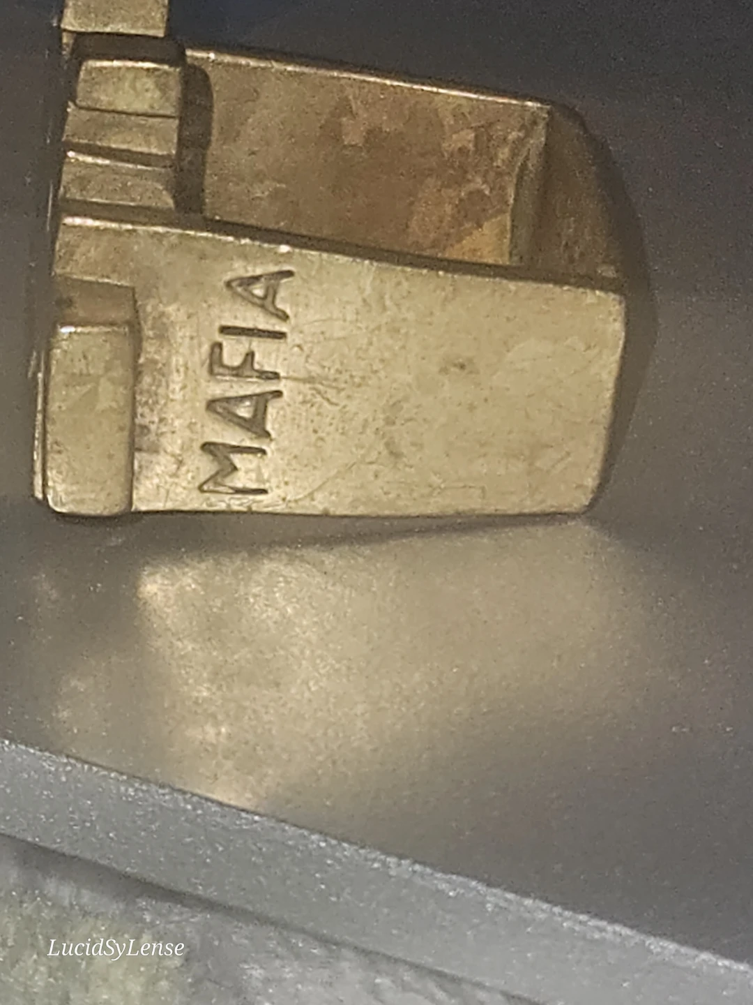 Space Invader MAFIA Brass Ring