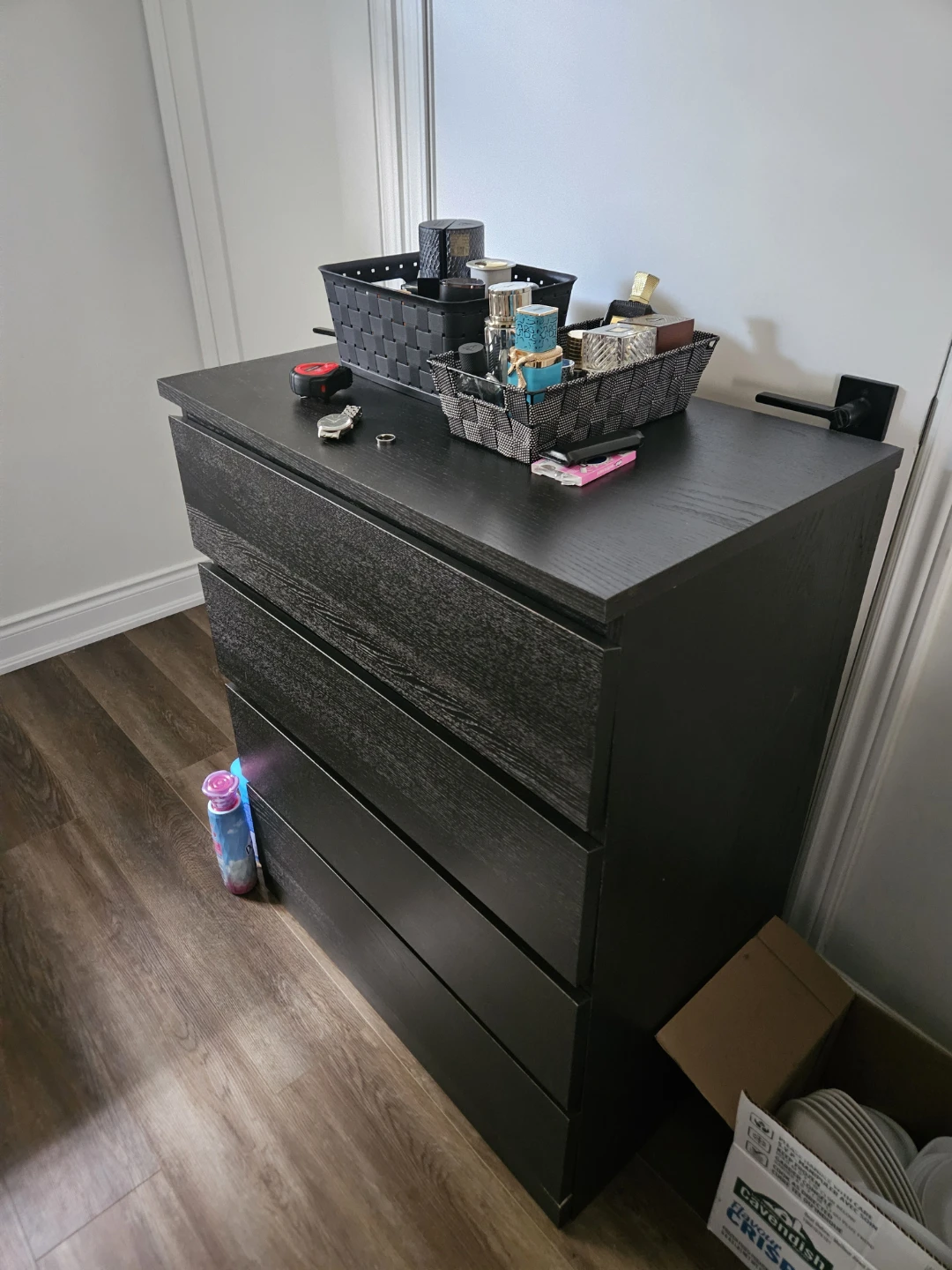 IKEA Dark Brown Dresser with 4 drawers - photo 2