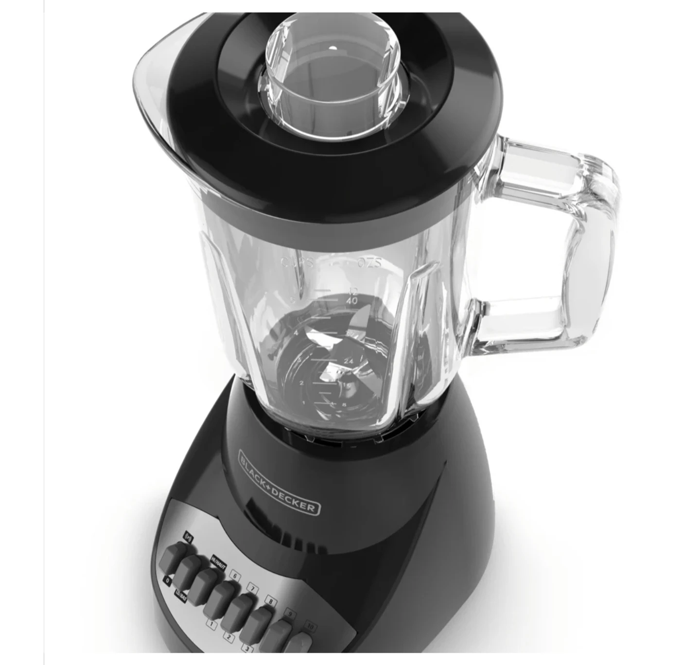 Black & Decker 10-Speed 5-Cup Countertop Blender, Black, 550W - photo 2