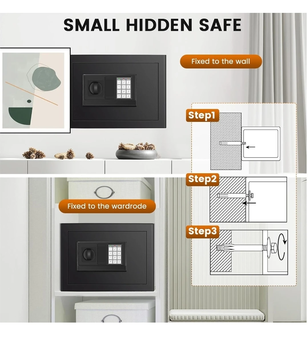 FOWORE Small Home Safe Box 1.2 CUFT - photo 5