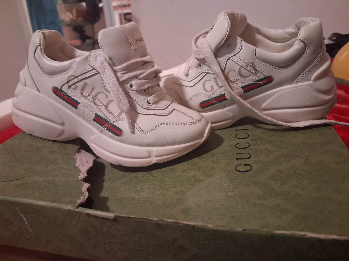 Gucci White Leather Sneakers - photo 3