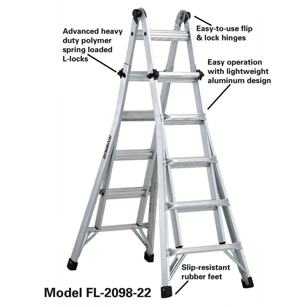 Featherlite 22 ft. Aluminum Multi-Purpose Ladder - photo 5