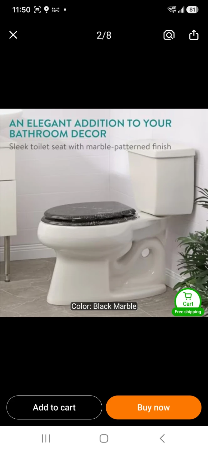 Marbel toilet seat. - photo 2