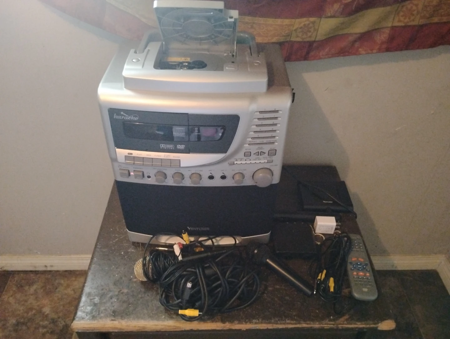 Venture Karaoke CD+G DVD Player with Microphones