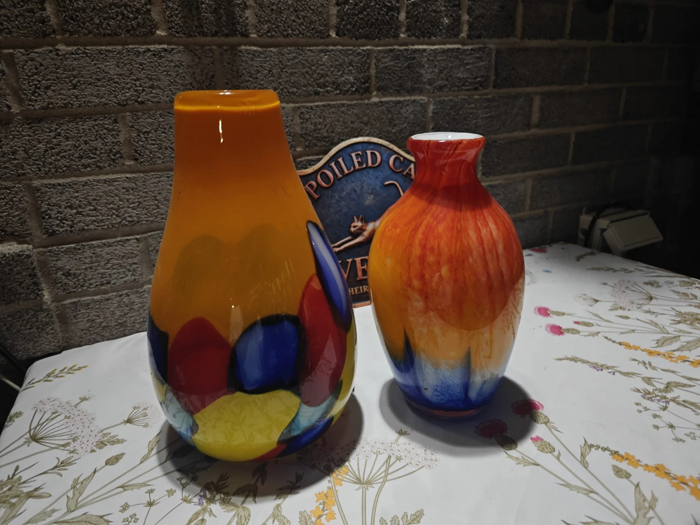 Two decorative glass vases - photo 3