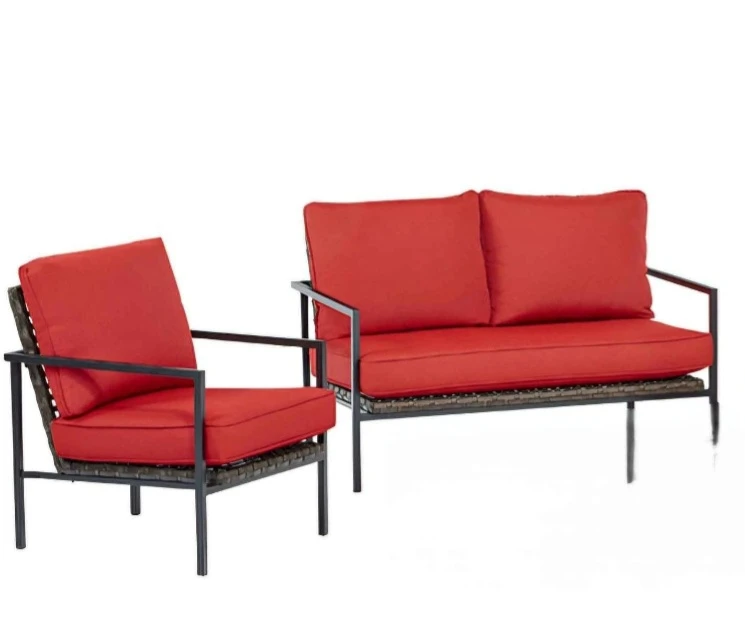 Red Patio Furniture Set