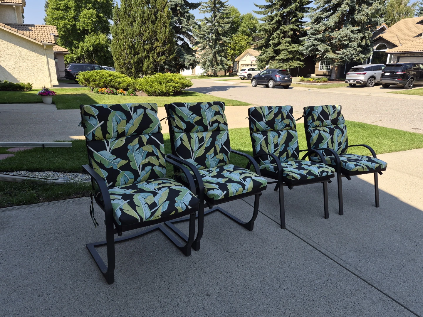 Lawn chairs 4 with cushions - photo 2