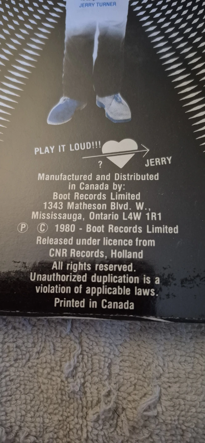 Jerry Turner Blackout Vinyl Record - photo 2