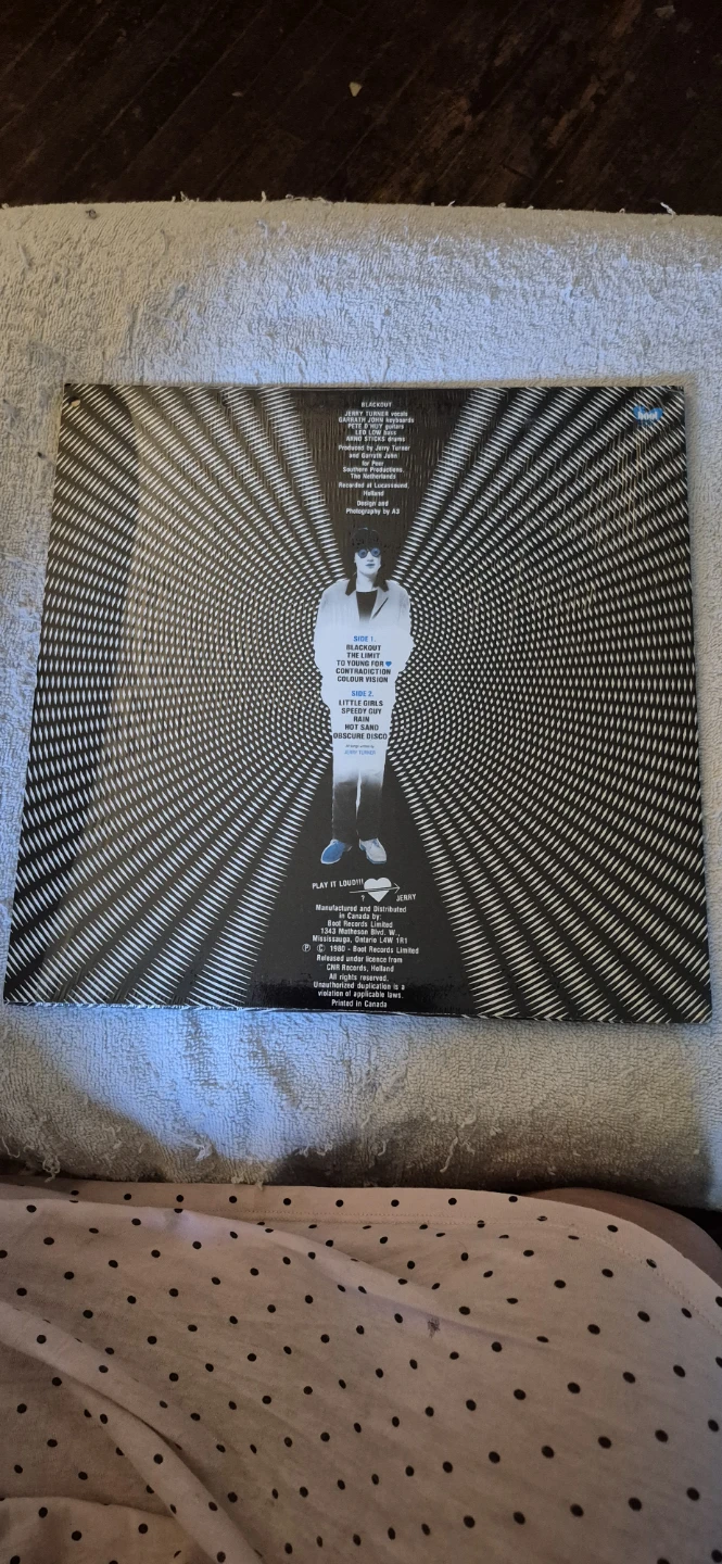 Jerry Turner Blackout Vinyl Record - photo 3