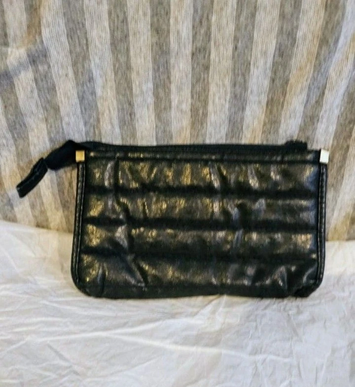 Vintage Pan-Am Quilted Blue Small Toiletry Bag - photo 2
