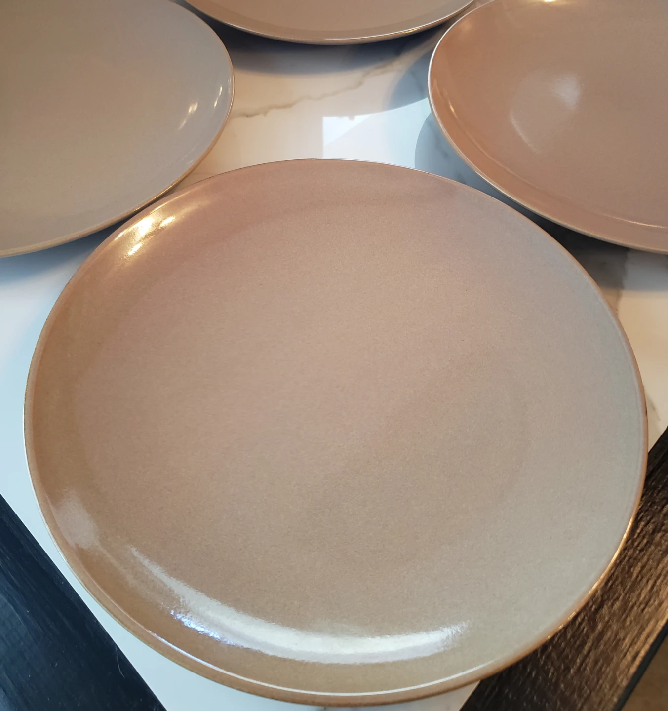 4 Large 11.5" Stoneware Plates $4 for All - photo 2