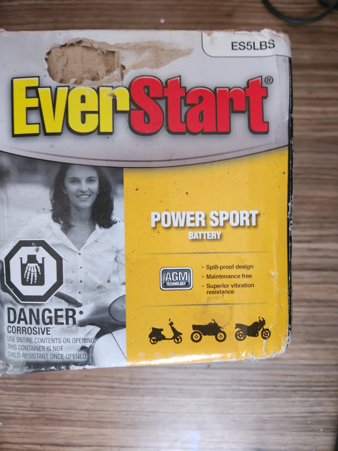 EverStart Power Sport Battery ES5LBS
