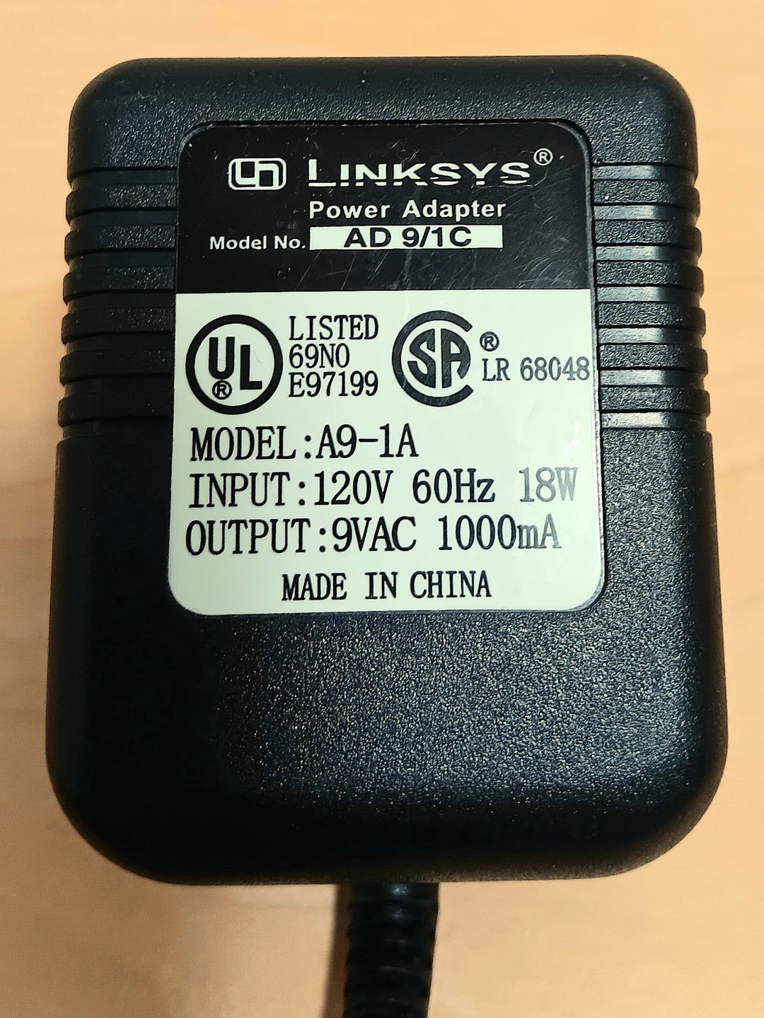 🔌Linksys Power Adapter AD 9/1C🔌 - photo 2