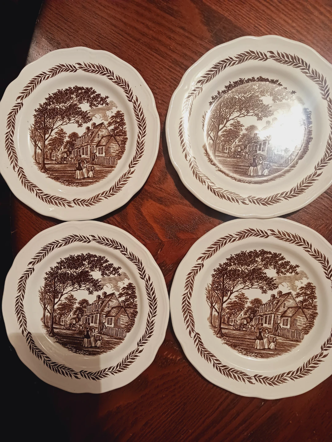 4× Royal Staffordshire Colonial Ironstone plates set of 4 - photo 3