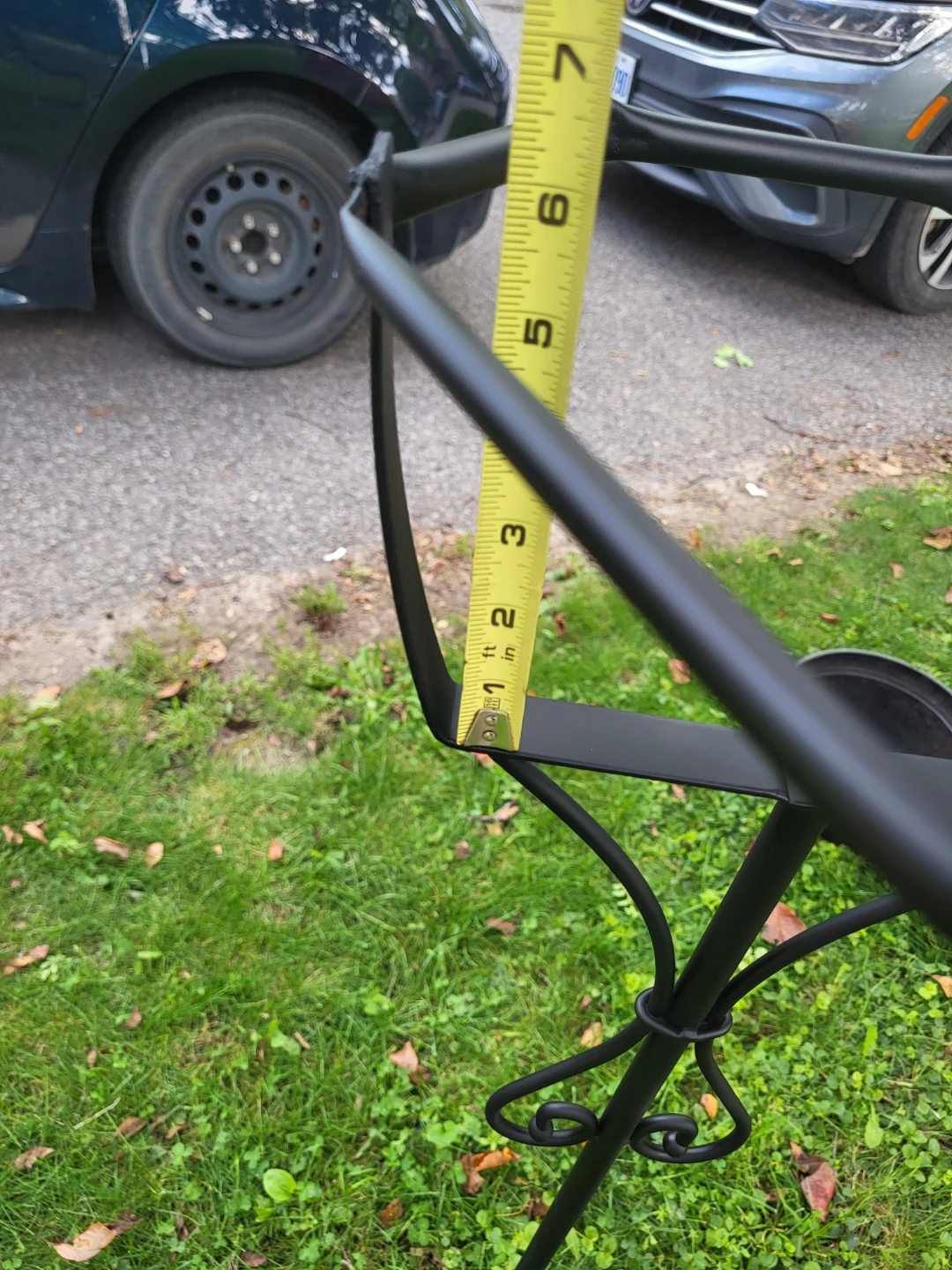 Black Metal Garden Planter Stand - photo 5