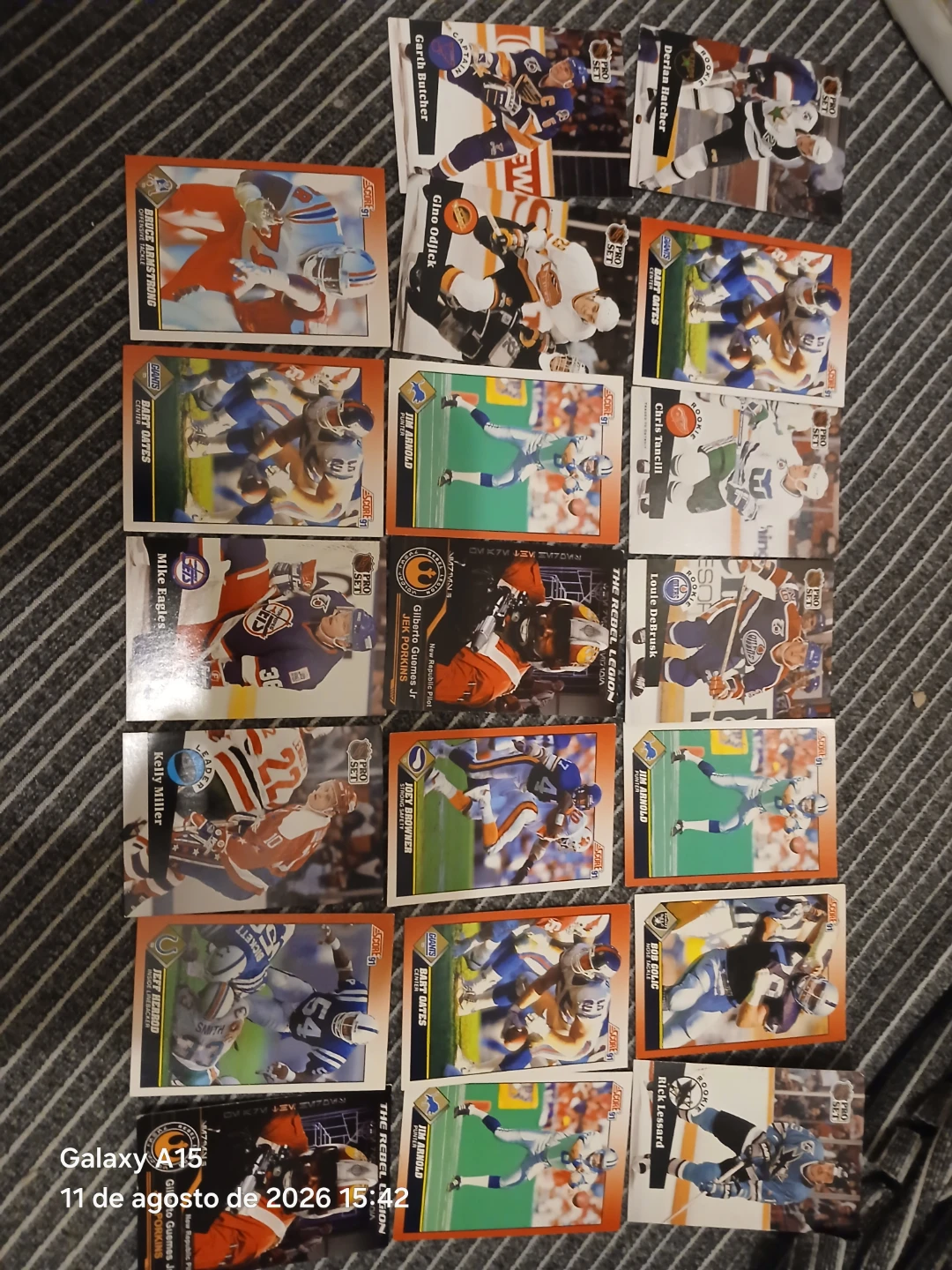 Assorted Pro Set Hockey and Football Cards