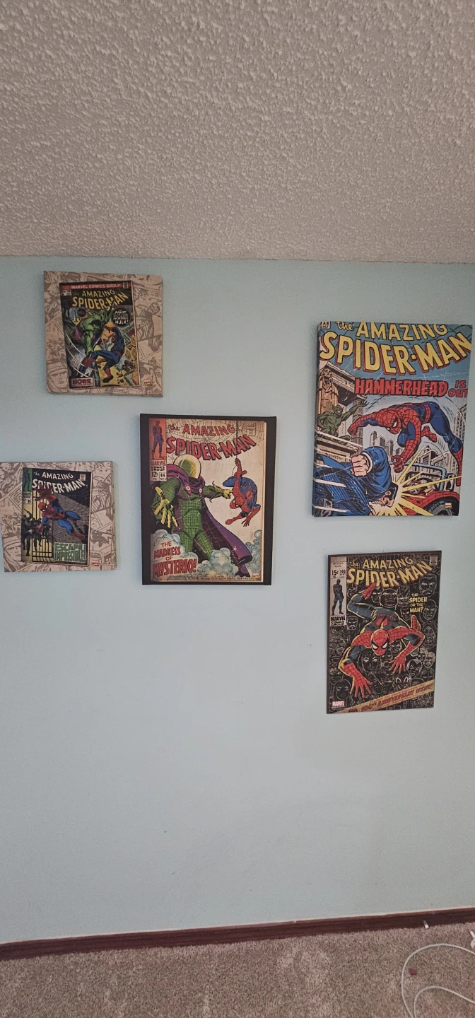 Amazing Spider-Man Comic Canvas Prints (Set of 5)