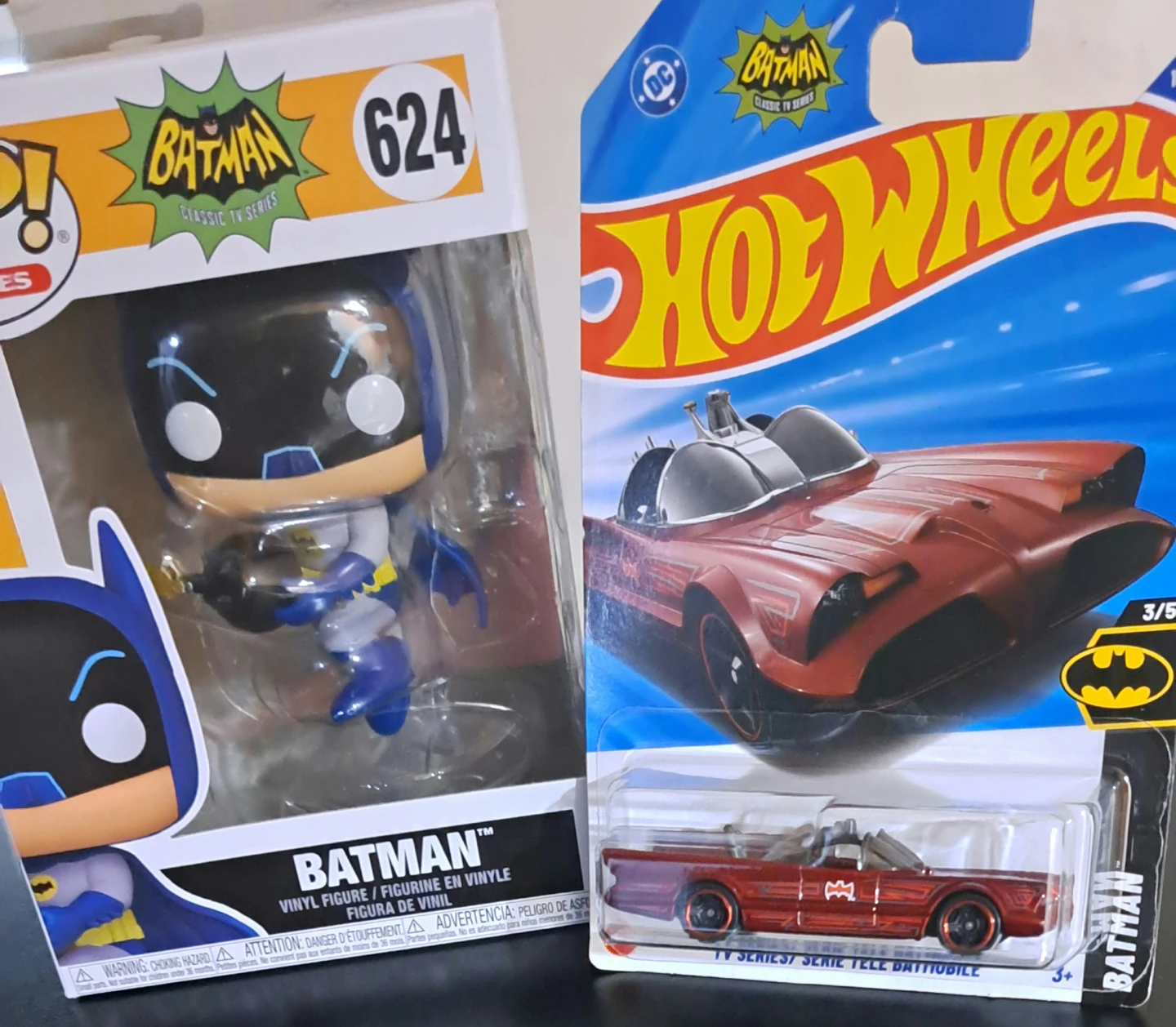 Funko Pop! Heroes Batman #624 + Hot Wheels Batmobile!!