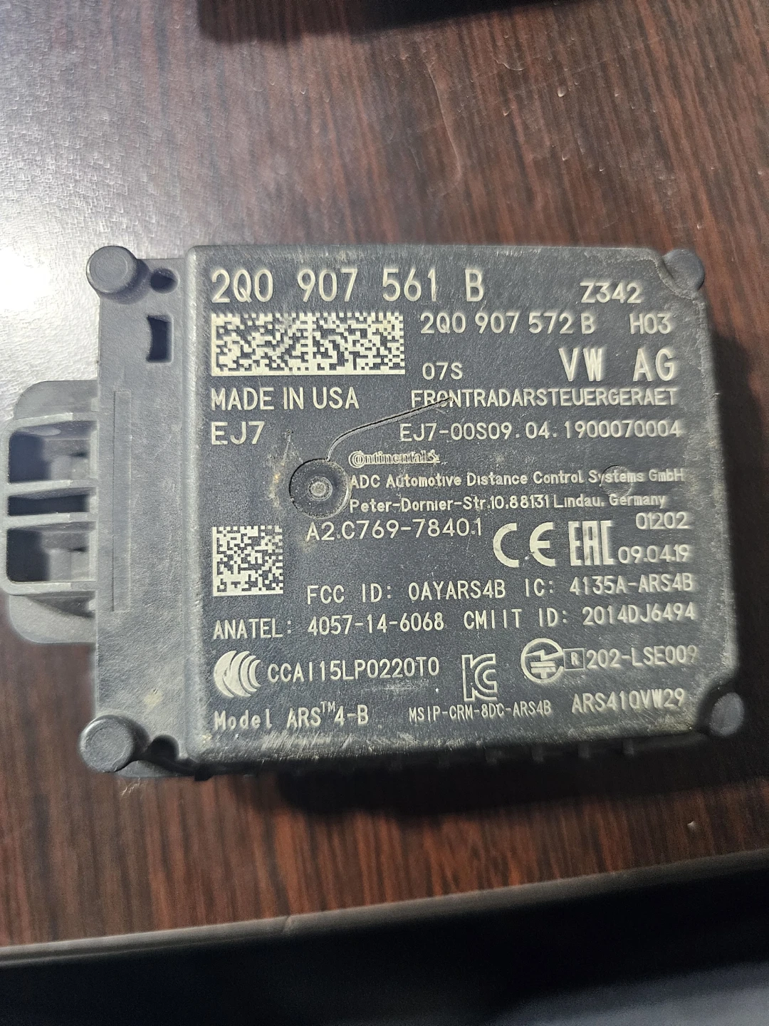 Selling cruise control radar for 2018 to 2021 vw tiguan - photo 5