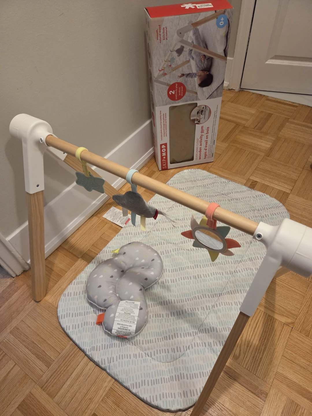 Skip Hop Silver Lining Cloud Wooden Activity Gym