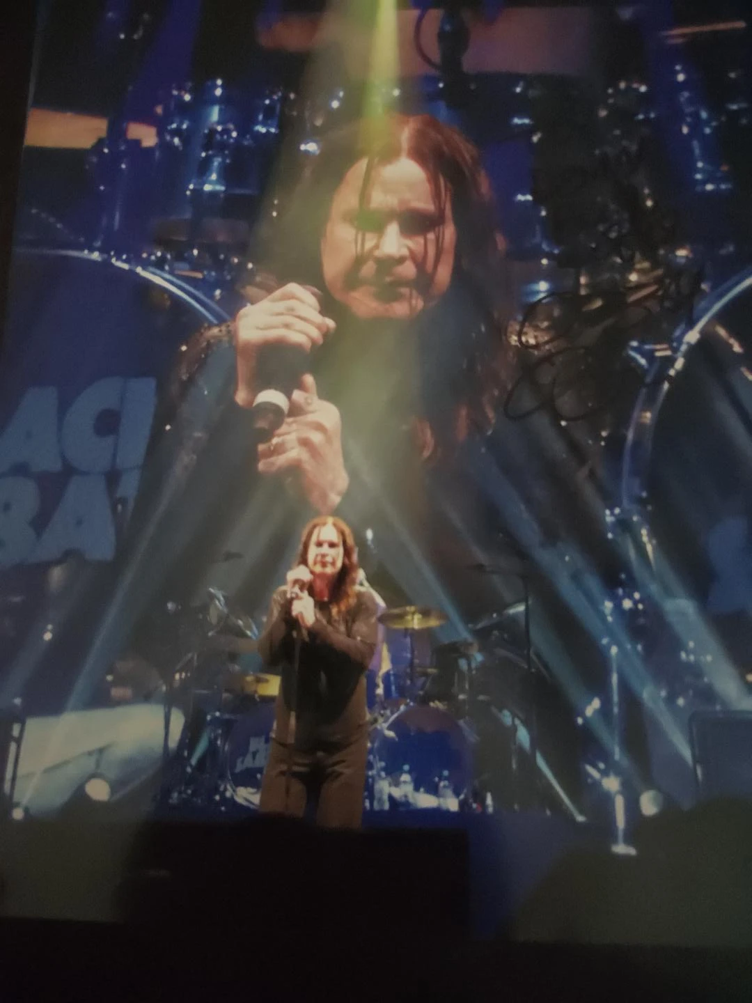 Ozzy Osbourne Concert picture sighned to someone named Danny
