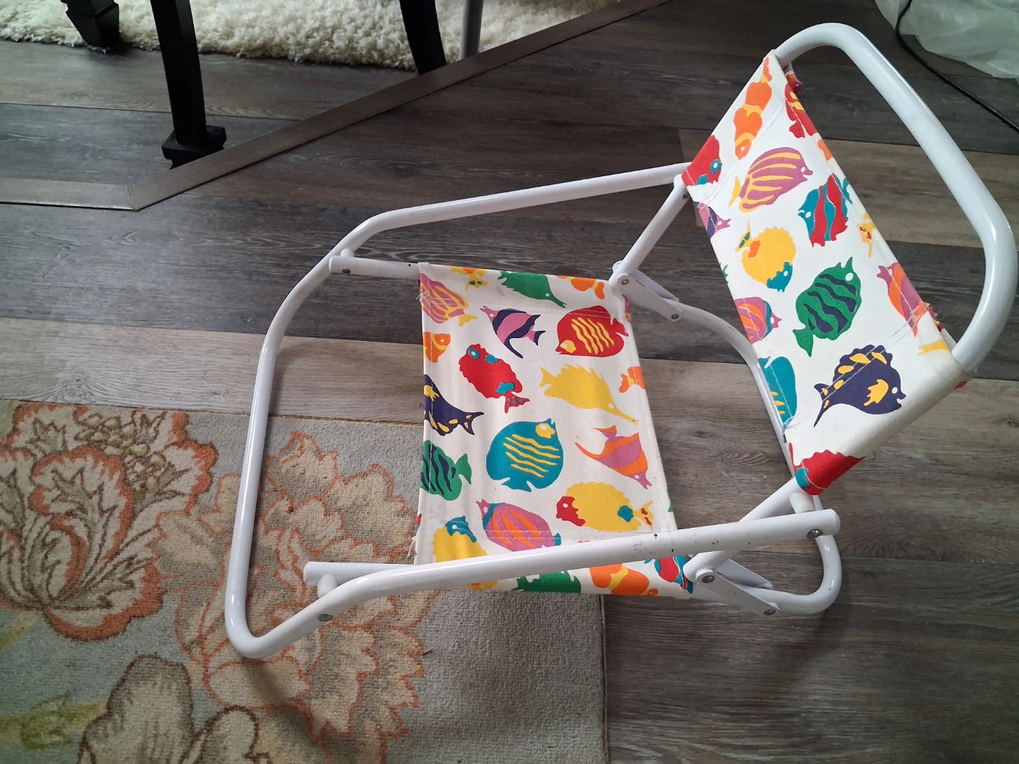 Folding child's beach chair with Fish Pattern - photo 2