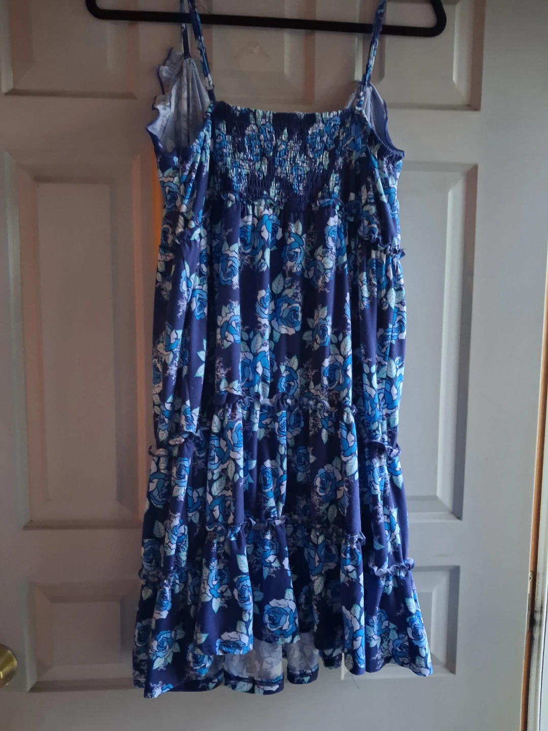 Blue Floral Tiered Dress - photo 2