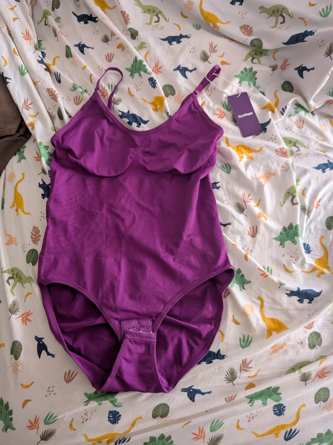 Feathershape Bodysuit - Purple