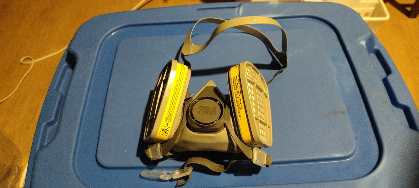 3M Respirator Mask with Organic Vapor Cartridges