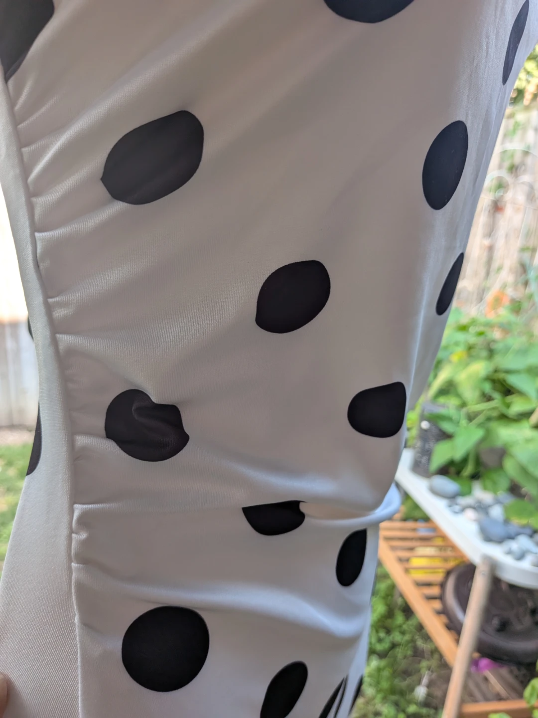 White Polka Dot Maxi Dress SML/MED - photo 5