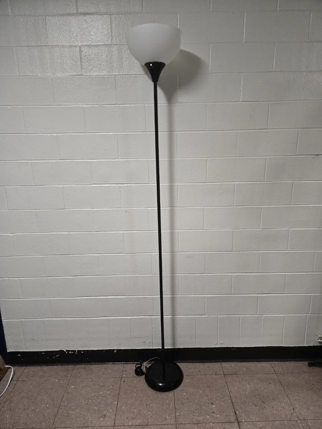 Black Torchiere Floor Lamp - Standing Corner Light