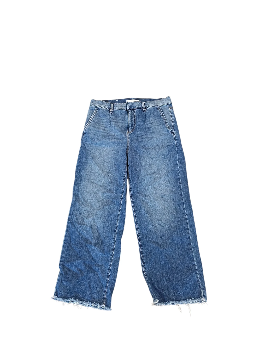 Dynamite DYNDNM Karlie High-Rise Wide-Leg Cropped Jeans