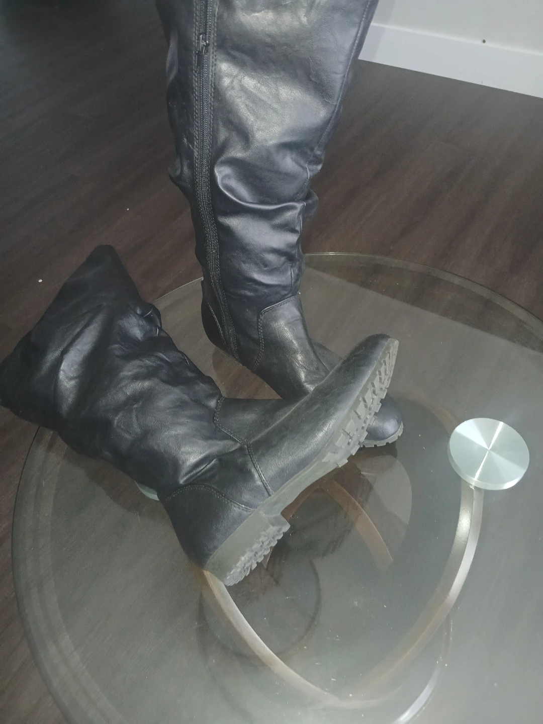 Black Knee-High Boots