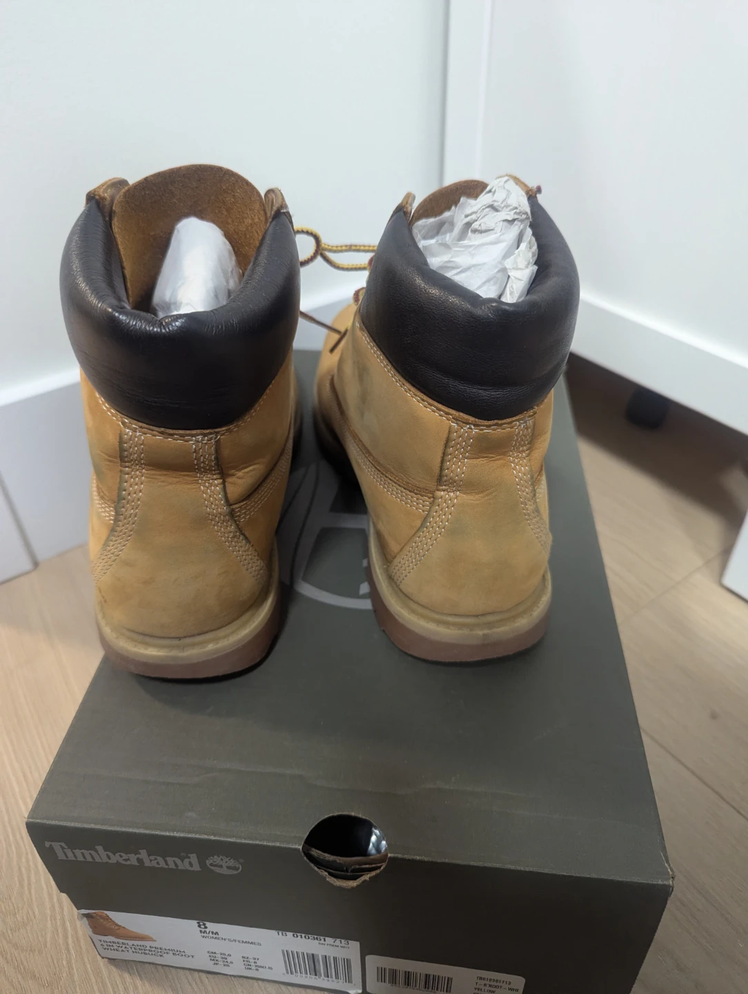 Timberland Women's Wheat Nubuck Boots Size 8 - photo 5