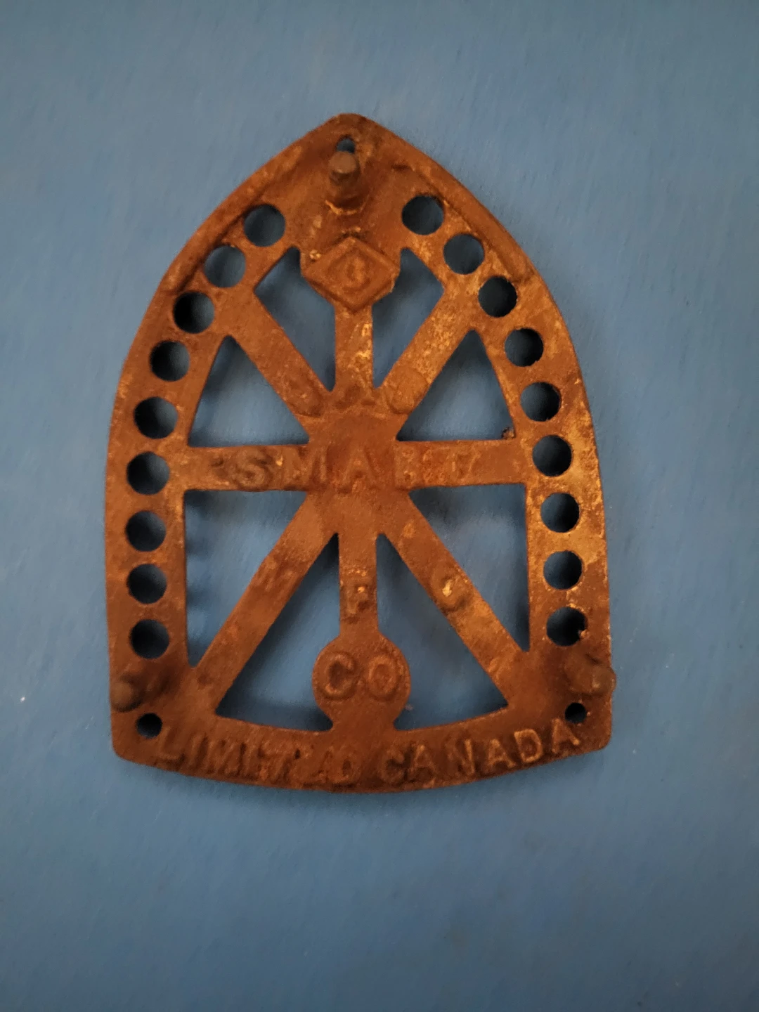 Antique Sad Iron with Trivet - photo 4