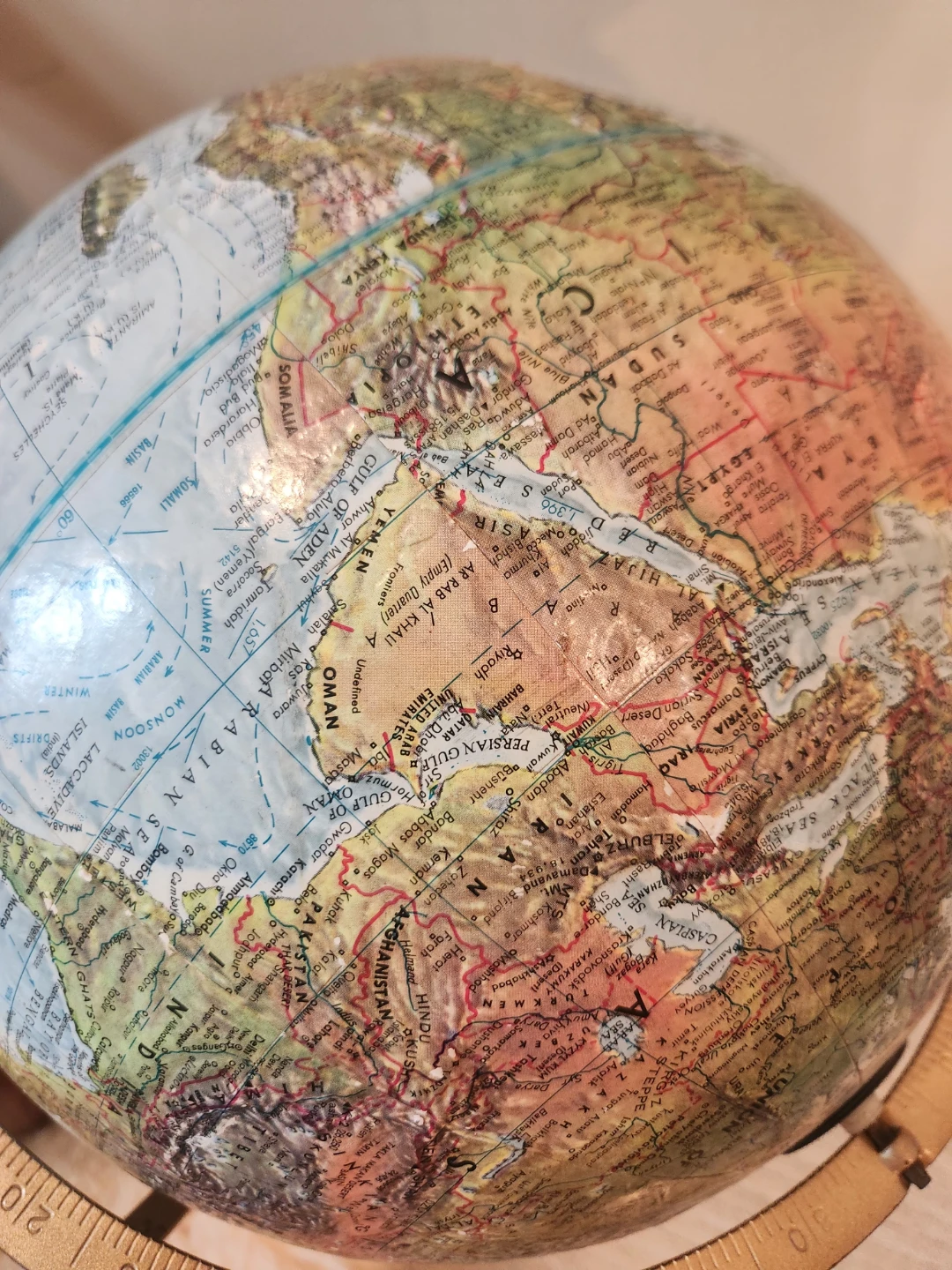 Vintage Globe on Wooden Stand - photo 5