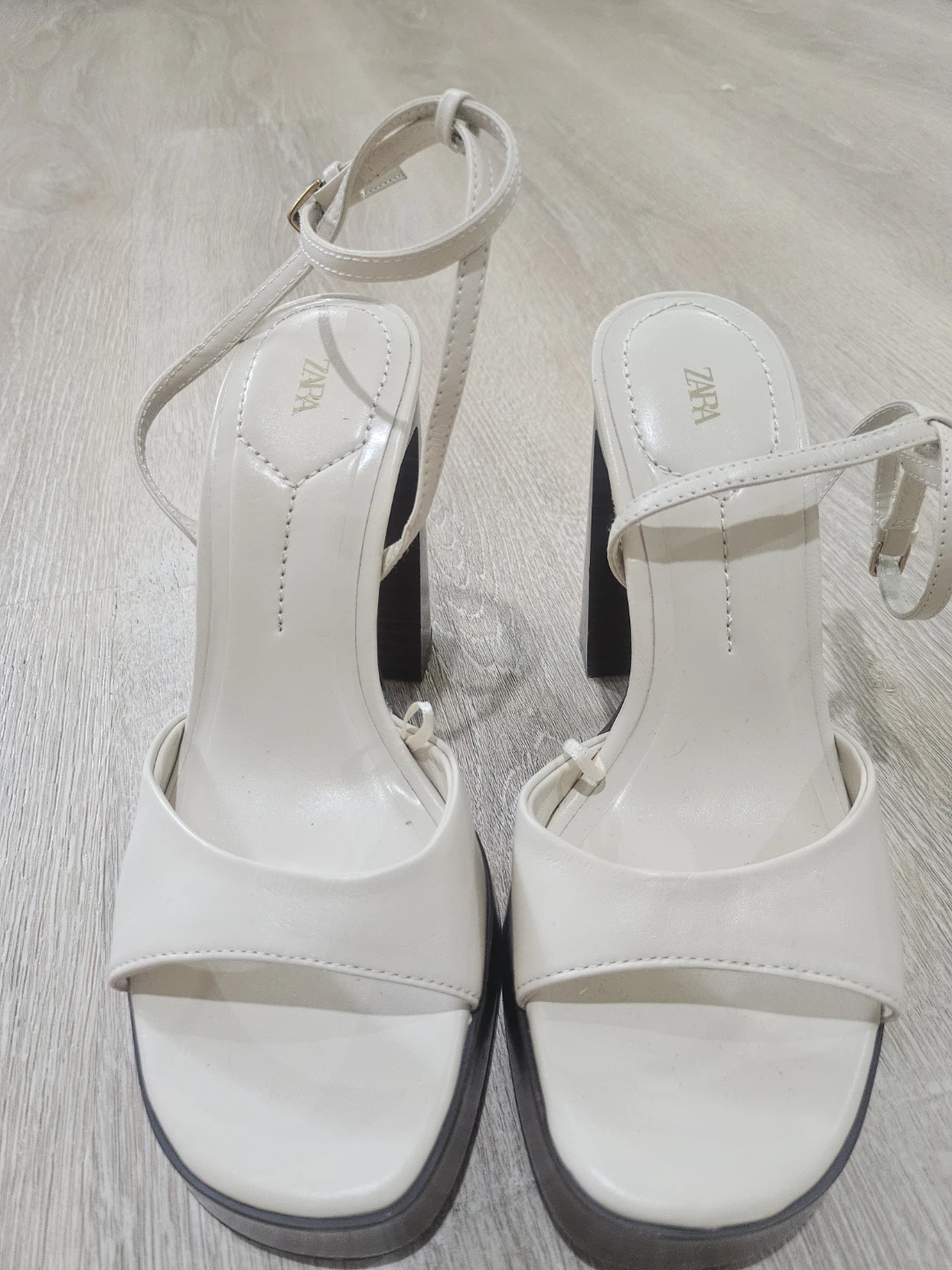 ZARA Strappy Platform Block Heels - photo 2