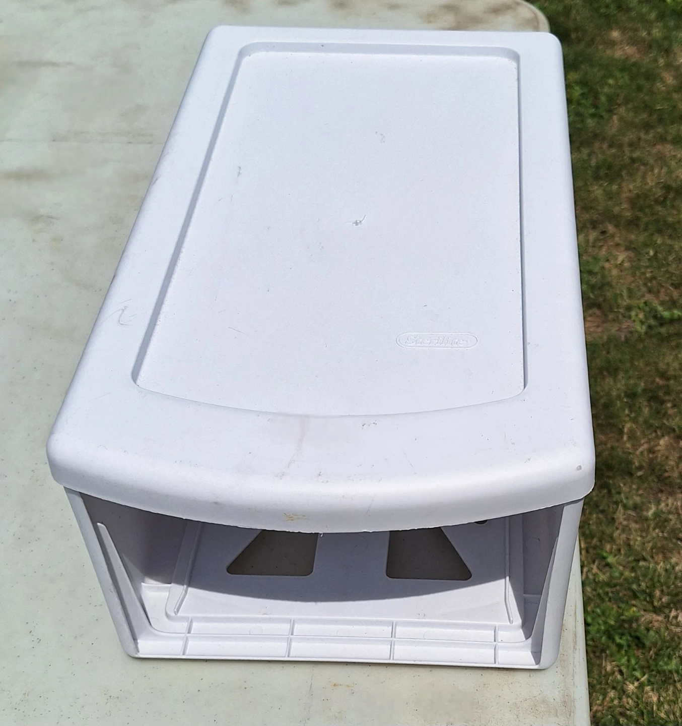 Sterilite White Storage Drawer Frame (missing drawer) #freecycle