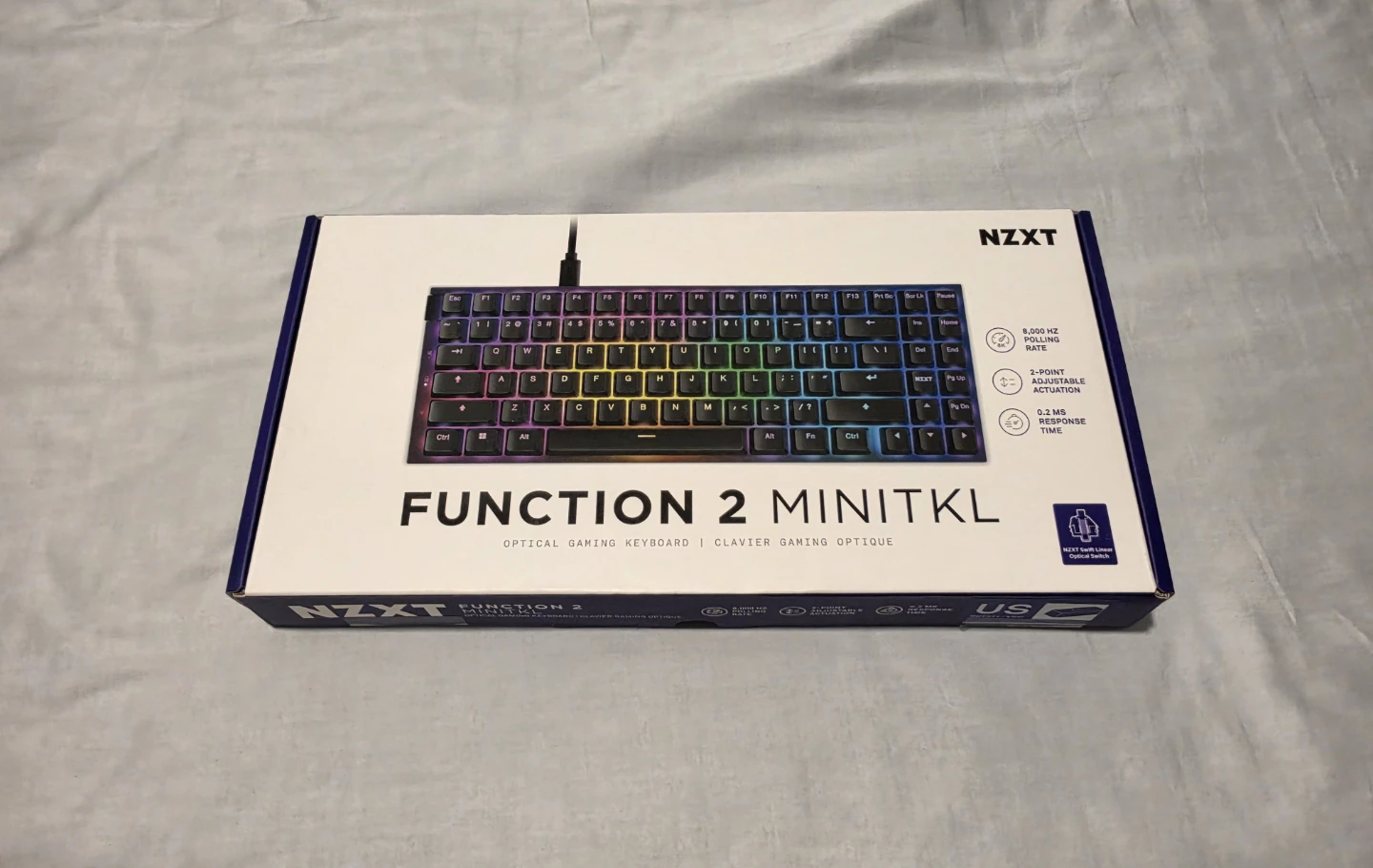 NZXT Function 2 Minitkl Optical Gaming Keyboard