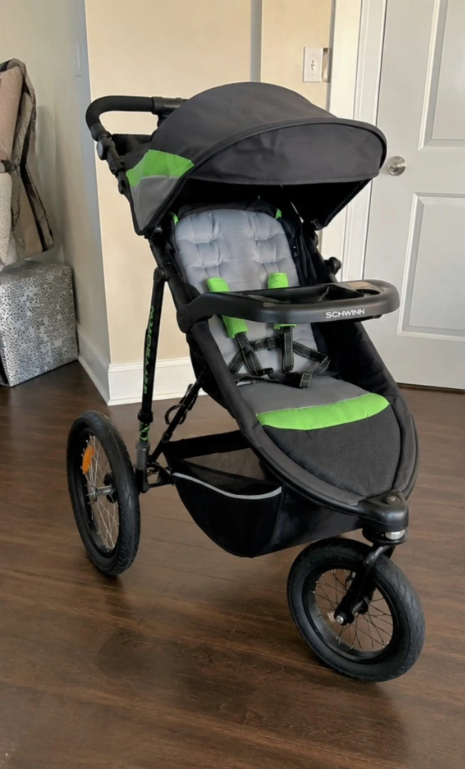 Schwinn Running Stroller - Black & Green