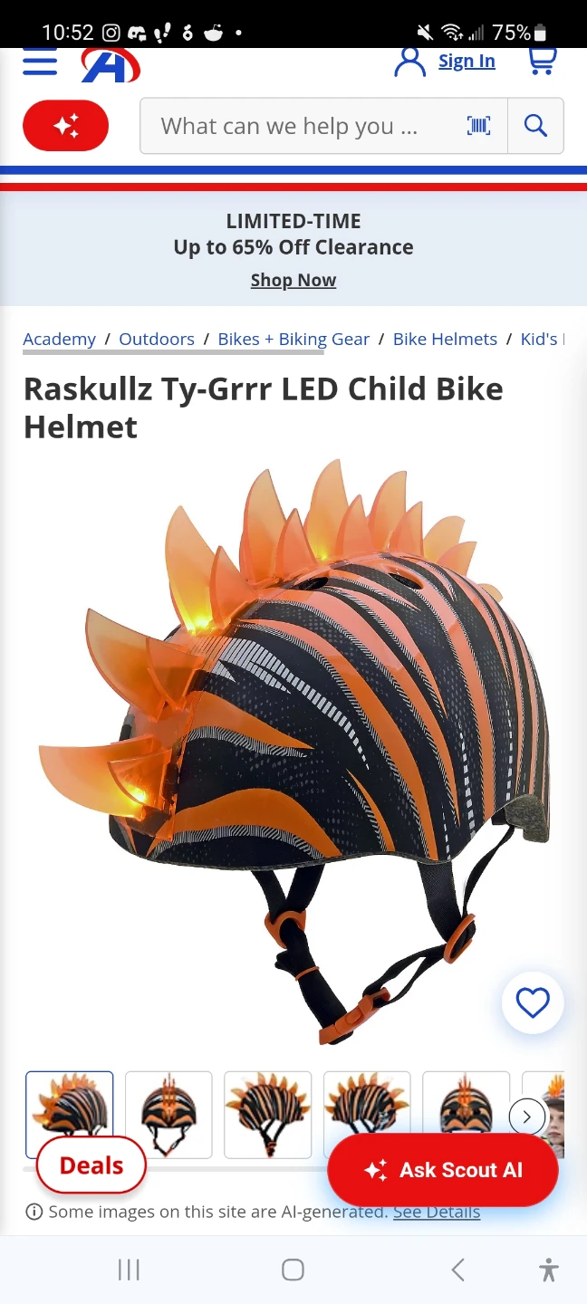 Raskullz Ty-Grrr LED Child Bike Helmet - photo 2