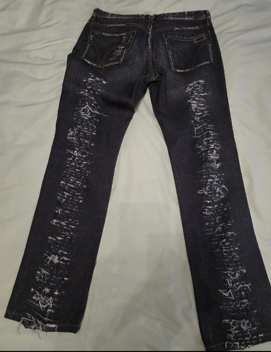 D&G Jeans - Distressed Wash with White Stitching