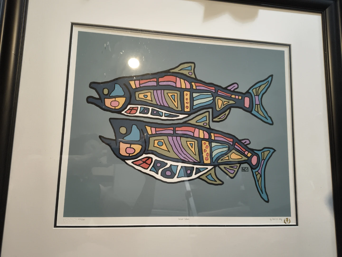 Sacred Salmon Ltd edition Cecil H Ivy print  255/1917