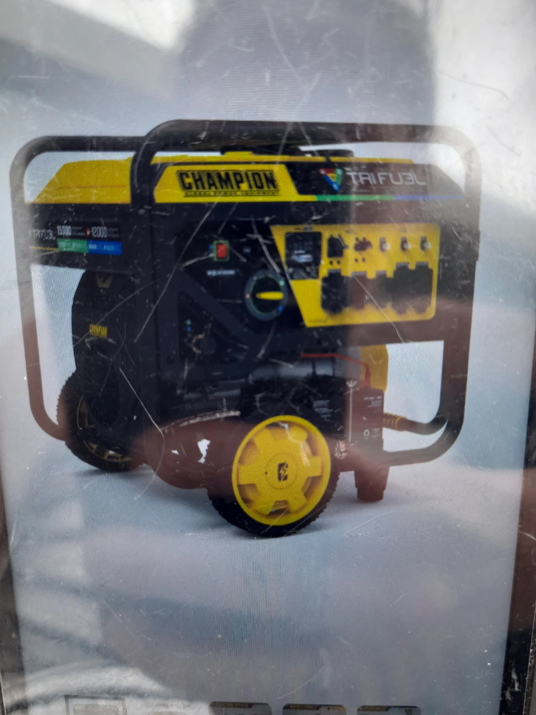 Champion Tri-Fuel Generator 15000 Starting Watts
