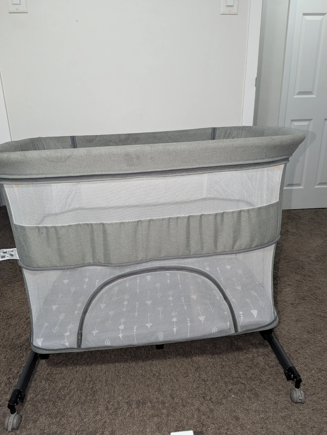 Baby Bassinet & Playpen 2-in-1 – Grey - photo 4