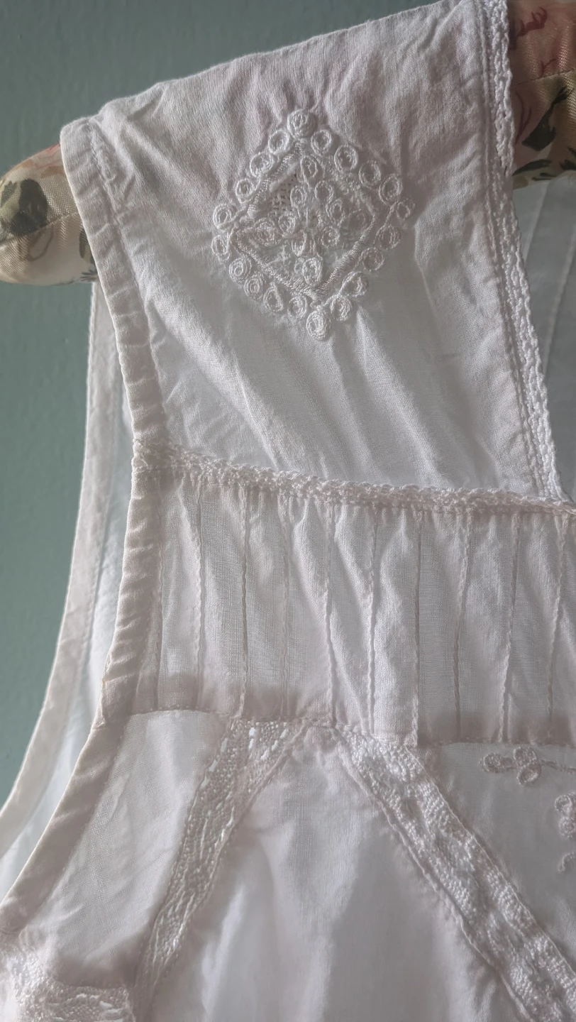 April Cornell White Embroidered Tank Top XS - photo 5